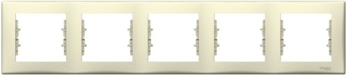 Рамка горизонтальная Schneider Electric Sedna 5-м. бежевый картинка